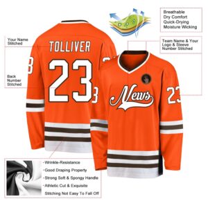 Custom Orange White Brown Hockey Jersey New Hockey Jersey Personali Sport Team Jersey Shirt 2 f93lzp.jpg