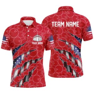 Custom Patriotic Bowling Shirts For Men, American…