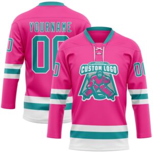 Custom Pink Teal White Hockey Lace Neck Jersey New Hockey Jersey Personali Sport Team Jersey Shirt 2 bczvm0.jpg