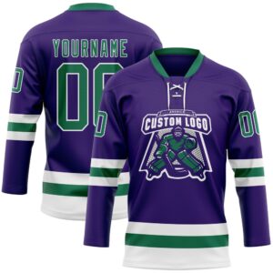Custom Purple Kelly Green White Hockey Lace Neck Jersey New Hockey Jersey Personali Sport Team Jersey Shirt 2 lztudb.jpg