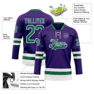 Custom Purple Kelly Green White Hockey Lace Neck Jersey New Hockey Jersey Personali Sport Team Jersey Shirt 3 zxg1cl.jpg
