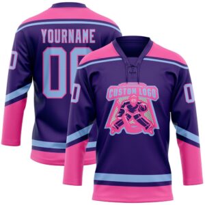 Custom Purple Light Blue Pink Hockey Lace Neck Jersey New Hockey Jersey Personali Sport Team Jersey Shirt 2 smlvce.jpg