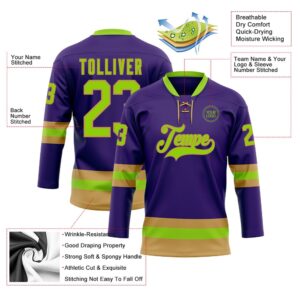 Custom Purple Neon Green Old Gold Hockey Lace Neck Jersey New Hockey Jersey Personali Sport Team Jersey Shirt 3 z8piqo.jpg