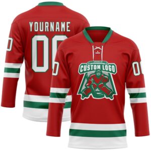 Custom Red White Kelly Green Hockey Lace Neck Jersey New Hockey Jersey Personali Sport Team Jersey Shirt 2 bifgos.jpg