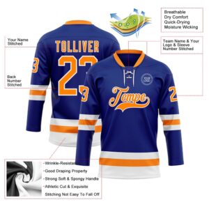 Custom Royal Bay Orange White Hockey Lace Neck Jersey New Hockey Jersey Personali Sport Team Jersey Shirt 3 gqnit9.jpg