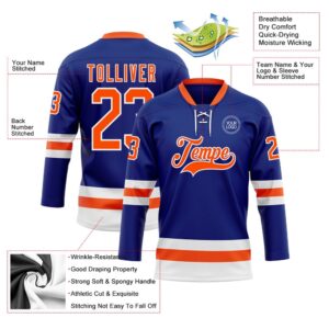 Custom Royal Orange White Hockey Lace Neck Jersey New Hockey Jersey Personali Sport Team Jersey Shirt 3 d0tdn2.jpg