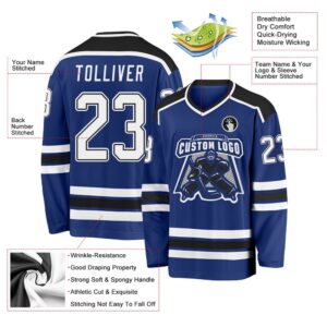 Custom Royal White Black Hockey Jersey New Hockey Jersey Personali Sport Team Jersey Shirt 3 xwukps.jpg