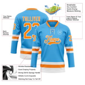 Custom Sky Blue Bay Orange White Hockey Lace Neck Jersey New Hockey Jersey Personali Sport Team Jersey Shirt 3 vdf6uq.jpg