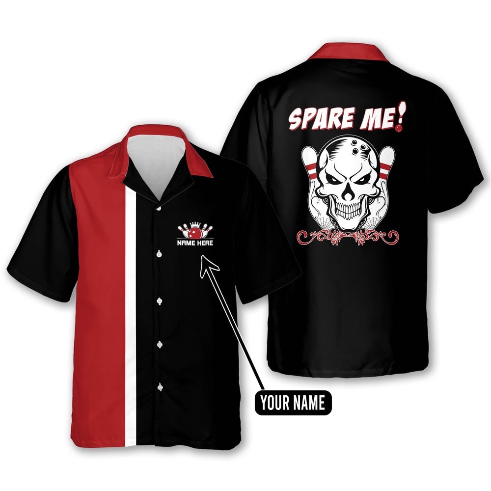 Custom Spare Me Custom Bowling Shirt, Custom Team Bowling Hawaiian Shirt Custom Spare Me Custom Bowling Shirt, Custom Team Bowling Hawaiian Shirt