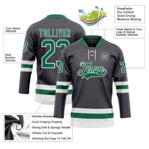 Custom Steel Gray Kelly Green White Hockey Lace Neck Jersey New Hockey Jersey Personali Sport Team Jersey Shirt 3 sujsld.jpg