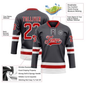 Custom Steel Gray Red White Hockey Lace Neck Jersey New Hockey Jersey Personali Sport Team Jersey Shirt 3 i2qakw.jpg
