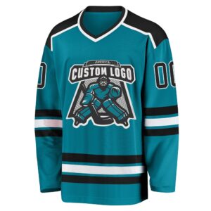 Custom Teal Black White Hockey Jersey New Hockey Jersey Personali Sport Team Jersey Shirt 2 rlvbzw.jpg