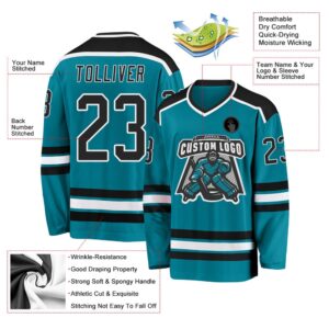Custom Teal Black White Hockey Jersey New Hockey Jersey Personali Sport Team Jersey Shirt 3 wfy1qu.jpg