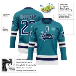 Custom Teal Navy White Hockey Lace Neck Jersey New Hockey Jersey Personali Sport Team Jersey Shirt 3 ctolse.jpg