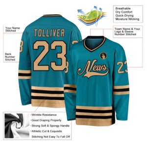 Custom Teal Old Gold Black Hockey Jersey New Hockey Jersey Personali Sport Team Jersey Shirt 2 origpx.jpg