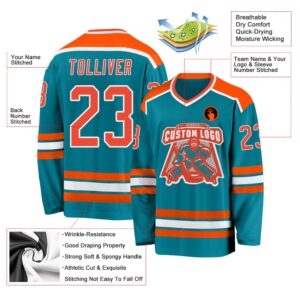 Custom Teal Orange White Hockey Jersey New Hockey Jersey Personali Sport Team Jersey Shirt 3 r14wel.jpg