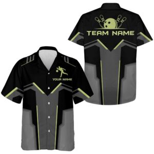 Custom Team Name Hawaiian Bowling Shirt For…