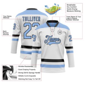 Custom White Light Blue Black Hockey Lace Neck Jersey New Hockey Jersey Personali Sport Team Jersey Shirt 3 znmone.jpg