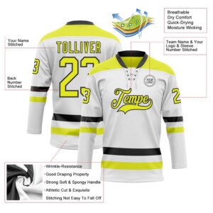 Custom White Neon Yellow Black Hockey Lace Neck Jersey New Hockey Jersey Personali Sport Team Jersey Shirt 3 gd7hal.jpg