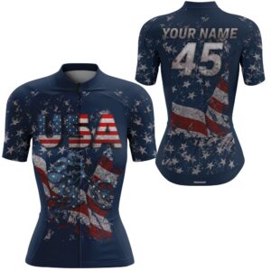 Custom Womens American Cycling Jersey Anti Uv…