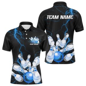 Customize Multicolor Thunder Lightning Bowling Shirts For…