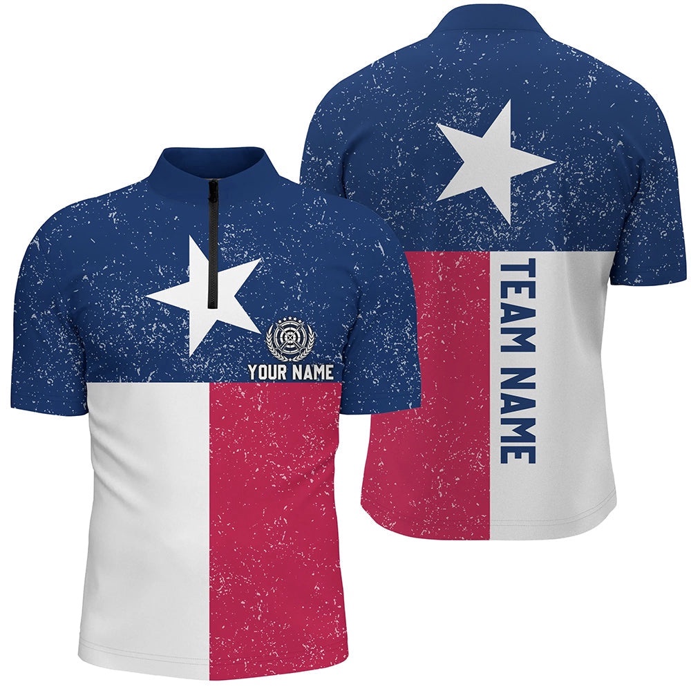 Customized Grunge Texas Archery Men Jersey Shirts, Best Patriotic Texas Flag Shirts, Custom Archery Team Shirt