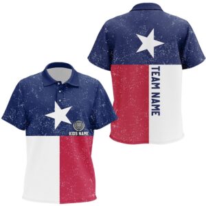 Customized Grunge Texas Archery Polo Shirts, Patriotic…