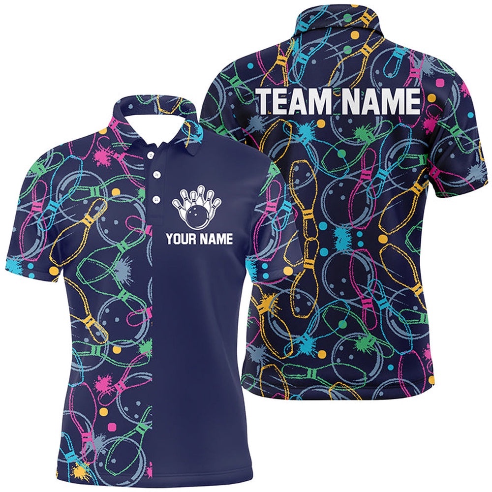 Customized Men Bowling Polo Shirts, Bowling Team Polo Shirt Bowling League Outfits, Personalized Bowling Team Shirt Customized Men Bowling Polo Shirts, Bowling Team Polo Shirt Bowling League Outfits, Personalized Bowling Team Shirt