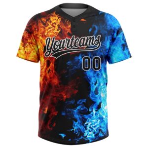 Figure Black White 3D Pattern Flame Two Button Unisex Softball Jersey Custom Team Softball Jersey 2 uly2o7.jpg