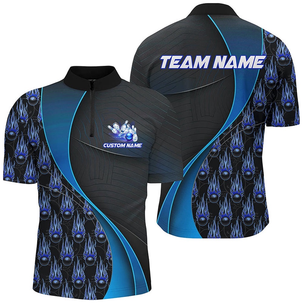 Flame Bowling Ball Pattern Bowling Shirts For Men And Women, Bowling Team Jersey Blue, Custom Bowling Team Jersey Shirt Flame Bowling Ball Pattern Bowling Shirts For Men And Women, Bowling Team Jersey Blue, Custom Bowling Team Jersey Shirt