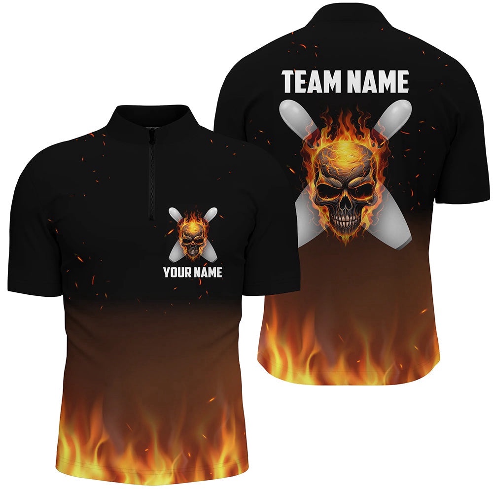 Flame Men Bowling Shirts, Team Bowlers Jersey Short Sleeves, Custom Bowling Team Jersey Shirt Flame Men Bowling Shirts, Team Bowlers Jersey Short Sleeves, Custom Bowling Team Jersey Shirt