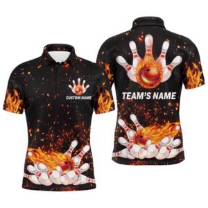 Flame Men Polo Bowling Shirt, Team Bowlers…