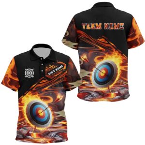 Flaming Target Archery Polo Shirts, Best Archery…