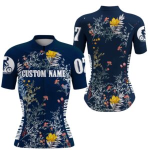 Floral Women Cycling Jersey With 3 Pockets…