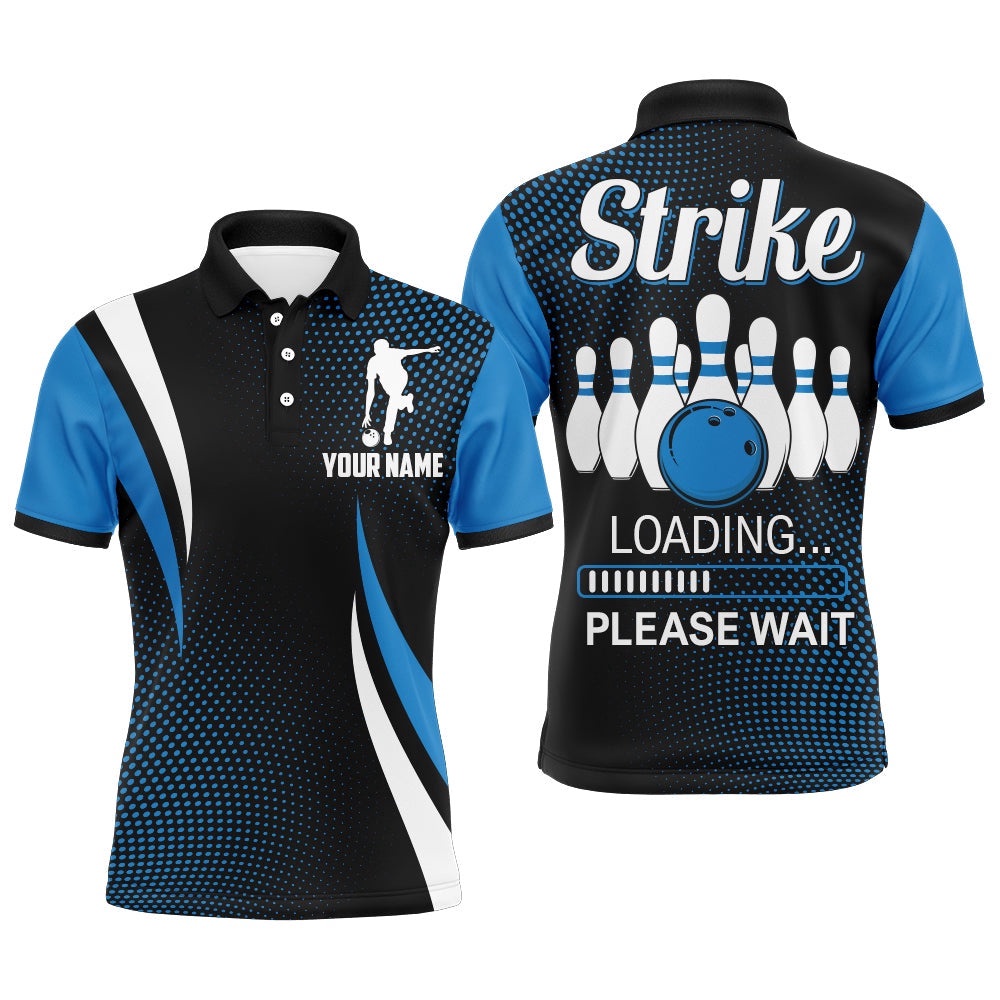 Funny Bowling Shirt For Men, Custom Name Strike Blue Polo Bowling Shirt, Men’s Bowling Polo Shirt, Personalized Bowling Team Shirt Funny Bowling Shirt For Men, Custom Name Strike Blue Polo Bowling Shirt, Men’s Bowling Polo Shirt, Personalized Bowling Team Shirt
