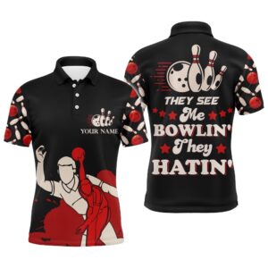 Funny Bowling Shirt For Men Name They…