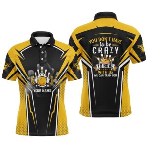 Funny Bowling Team Polo Shirts Custom You…