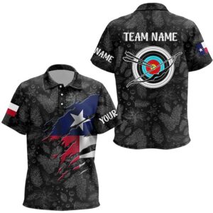 Funny Christmas Texas Archery Polo Shirts For…