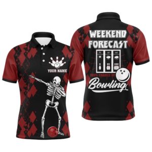 Funny Men Polo Bowling Shirt, Weekend Forecast…