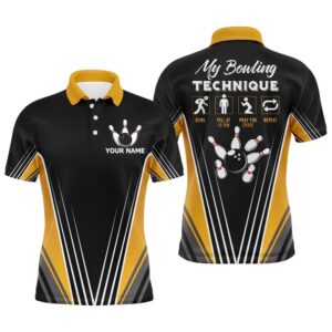 Funny Polo Bowling Shirt For Men Name…