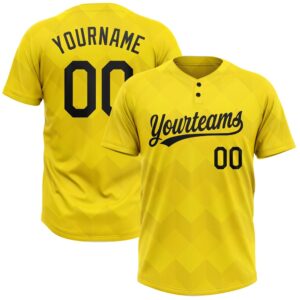 Gold Black 3D Pattern Two Button Unisex…