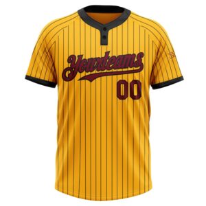 Gold Black Pinstripe Crimson Two Button Unisex Softball Jersey Custom Team Softball Jersey 2 fgd1ub.jpg