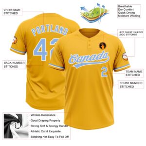 Gold Light Blue White Two Button Unisex Softball Jersey Custom Team Softball Jersey 3 t2nins.jpg