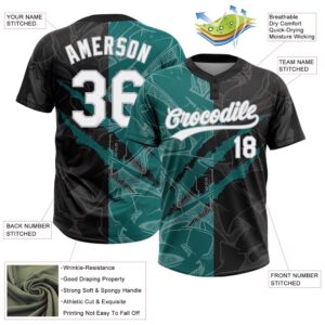 Graffiti Pattern Black Teal Gray 3D Two Button Unisex Softball Jersey Custom Team Softball Jersey 3 nyxvs2.jpg