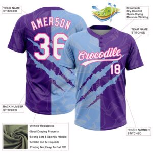 Graffiti Pattern Purple Light Blue Pink 3D Two Button Unisex Softball Jersey Custom Team Softball Jersey 3 a7hpis.jpg