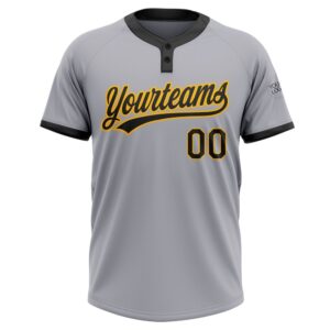 Gray Black Gold Two Button Unisex Softball Jersey Custom Team Softball Jersey 2 l1zc4o.jpg