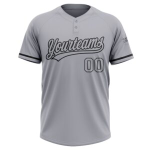 Gray Black Two Button Unisex Softball Jersey Custom Team Softball Jersey 2 qsq3ga.jpg