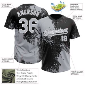 Gray Black White 3D Pattern Abstract Brush Stroke Two Button Unisex Softball Jersey Custom Team Softball Jersey 3 dw8nna.jpg