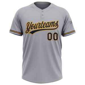 Gray Navy Gold Two Button Unisex Softball Jersey Custom Team Softball Jersey 2 atohde.jpg