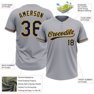 Gray Navy Gold Two Button Unisex Softball Jersey Custom Team Softball Jersey 3 xxirka.jpg